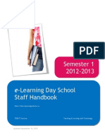 TDSB E-Learning Staff Handbook Sem 1 2012-13 Public