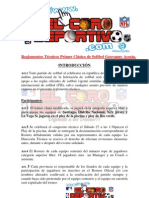 Reglamentos Oficiales 1ER Clasico Softbol Geovanny Acosta