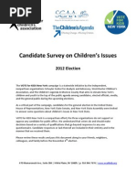 Download 2012 Candidate Responses- VOTE for KIDS New York Questionnaire by Westchester Childrens Association SN111051576 doc pdf