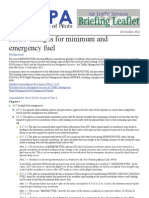 IFALPA ATS Briefing Leaflet - ICAO Changes For Minimum and Emergency Fuel