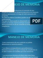 Estructuras de DatosManejo de Memoria