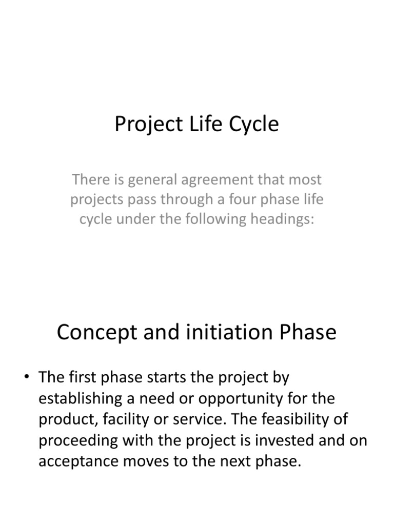 Understanding the Project Life Cycle | PDF | Project Management ...