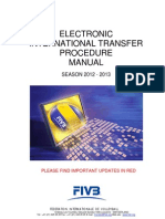 FIVB: Electronic International Transfer Procedure Manual 2012/ 2013