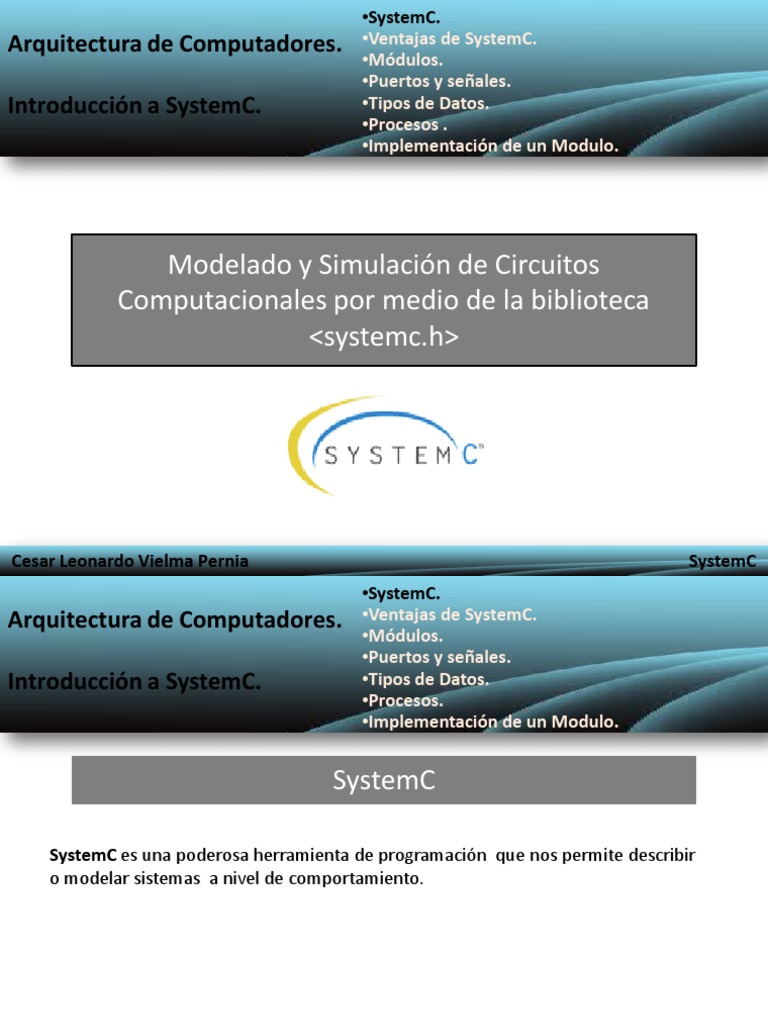 Introducción a SystemC y sus Módulos | PDF | Proceso (Computación) | C