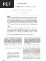 Notas Sobre o Behaviorismo de Ontem e de Hoje