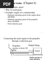 Gear Trains: (Chapter 6)