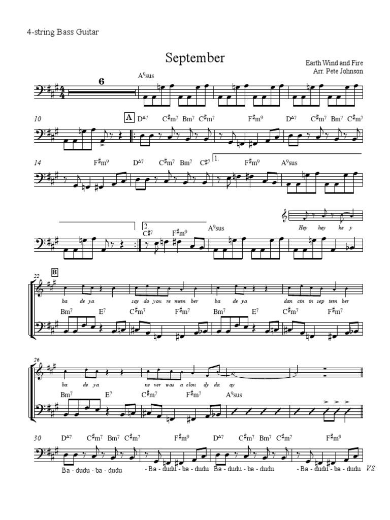 September All Parts | PDF | Aerophones | Saxophone