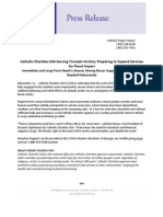 Press Release On Tornado Victims and Flood Impact Prep 5.11.11