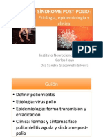 Síndrome Postpolio: Etiología, epidemiología y clínica,Dra. Sandra Giacometti Silveira