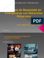 Acciones de Respuesta Con Materiales Peligrosos