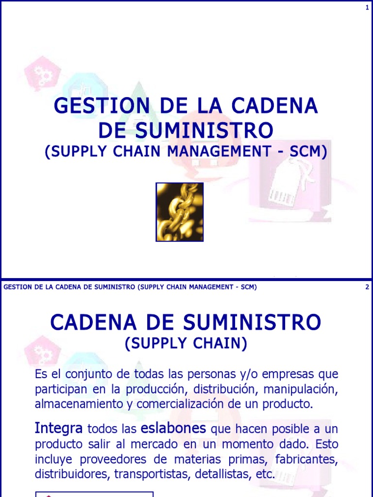 Gestion de La Cadena de Suministros | PDF | Gestión de la cadena de ...