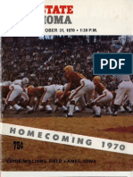 1970 Homecoming Football Program