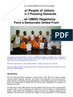 Letter From Johore NGOs to the Johore People_Eng_with Photo