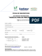 Formulario de Inscripción 1er Simposio Internacional de Agricultura de Precisión