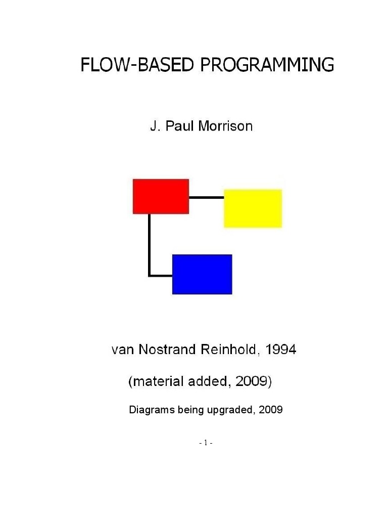 Flow Based Programming Book | Component Based Software Engineering ...