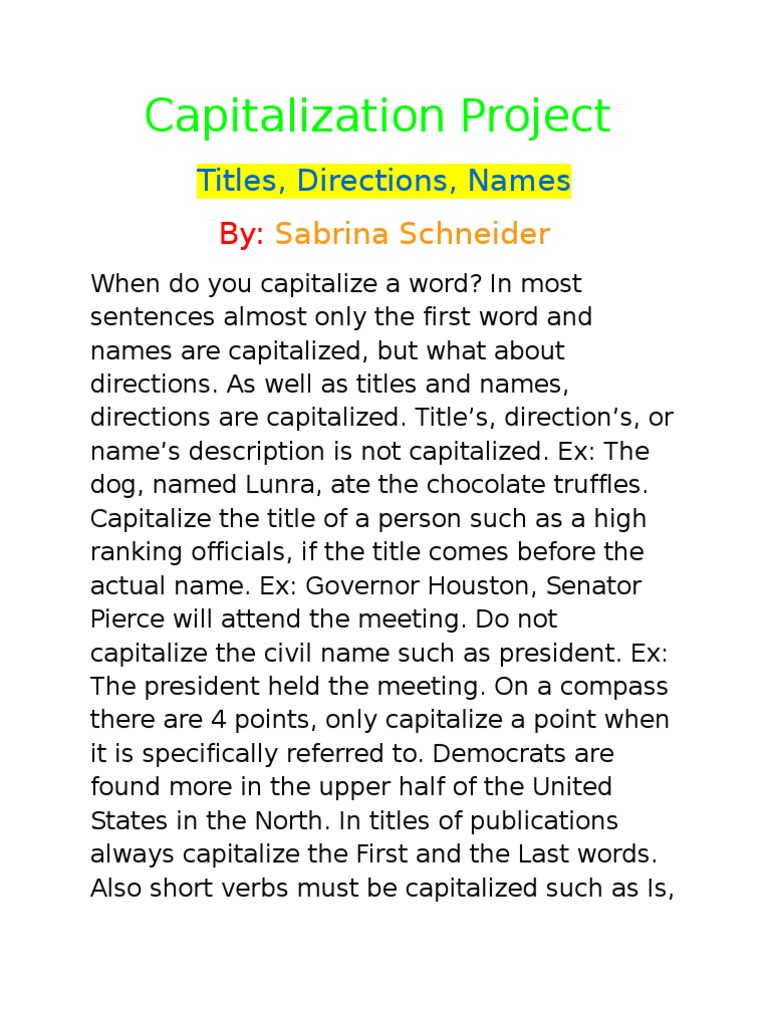 Capitalization Project Letter Case Sentence (Linguistics) Free 30