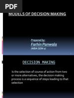 Models of Decision Making