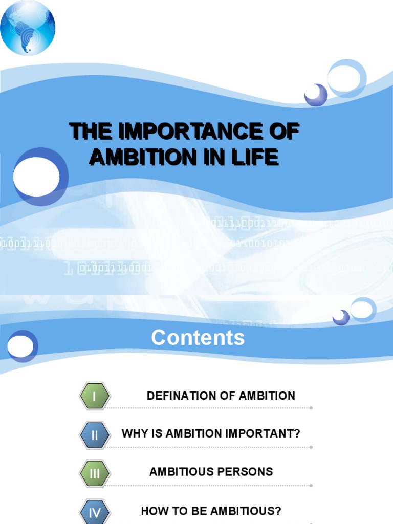 Importance of Ambition in Life | PDF