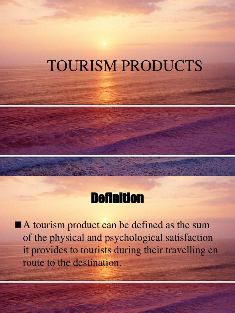 tourist product definition