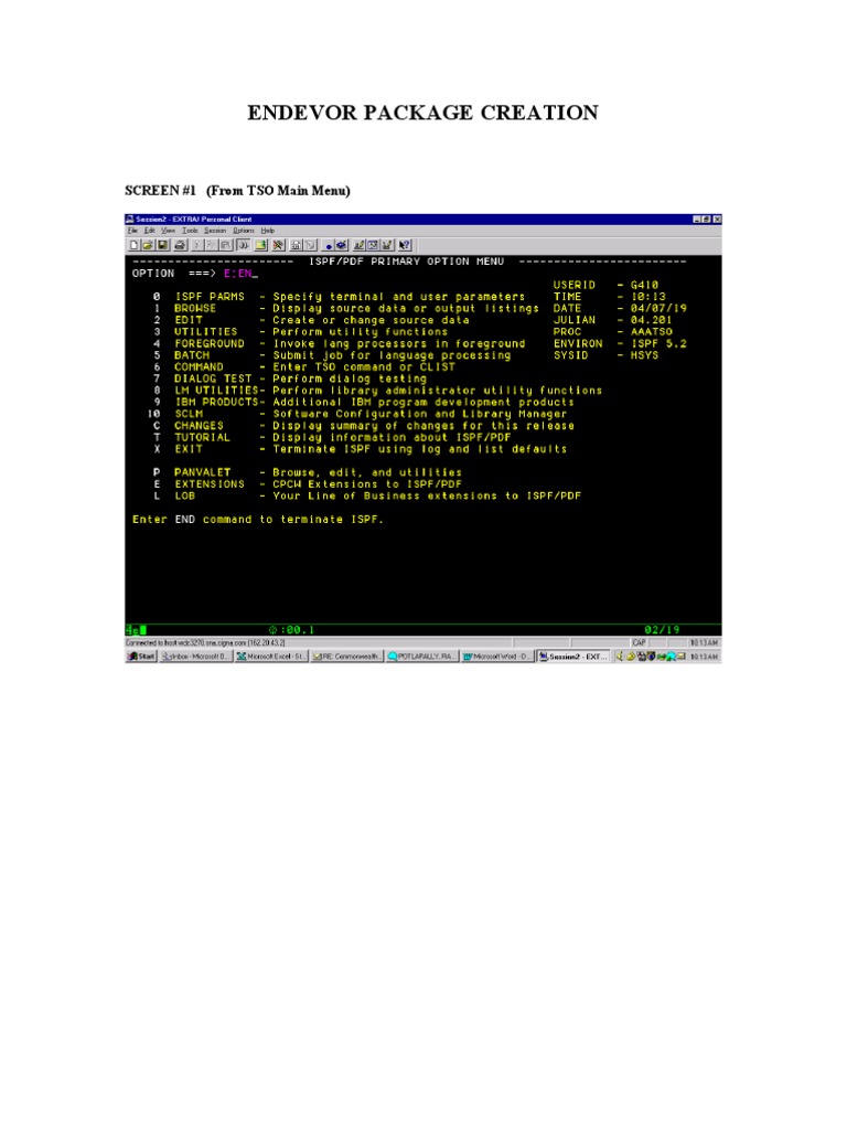 Endevor Package Creation | PDF | System Software | Software