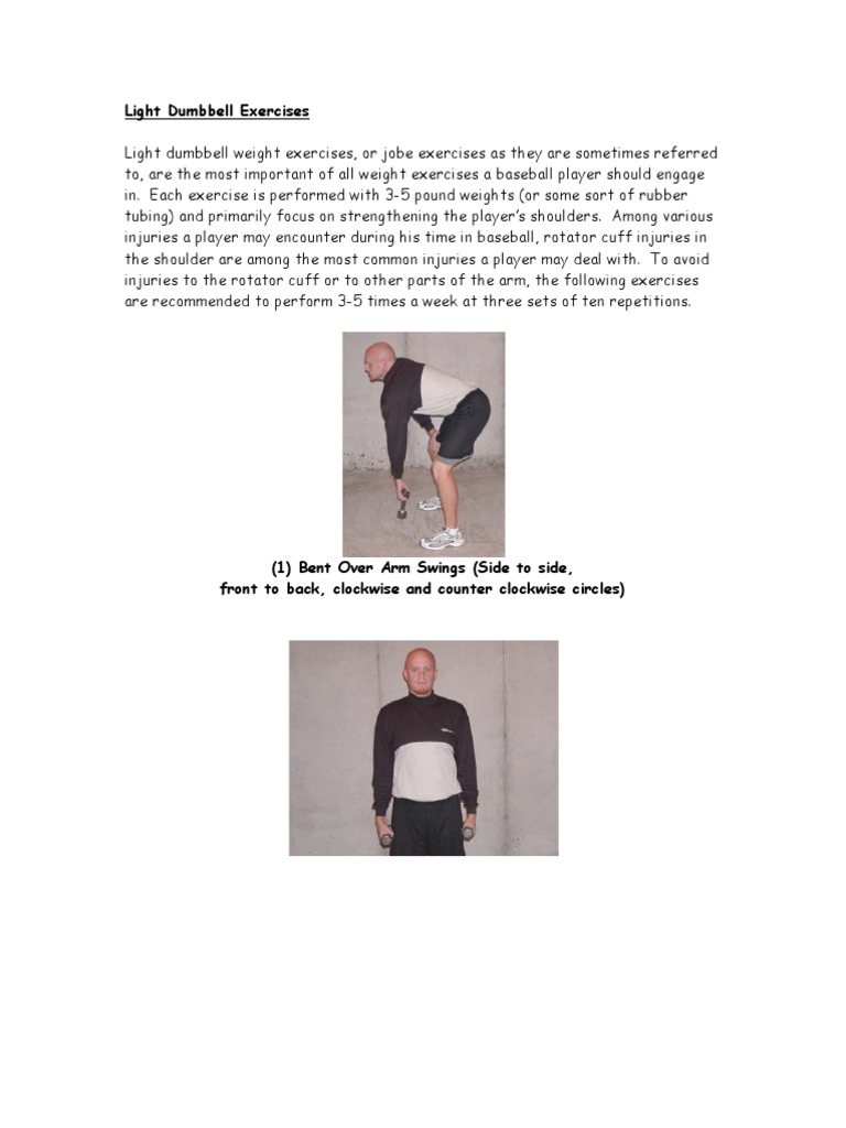 Light Dumbbell Exercises | PDF