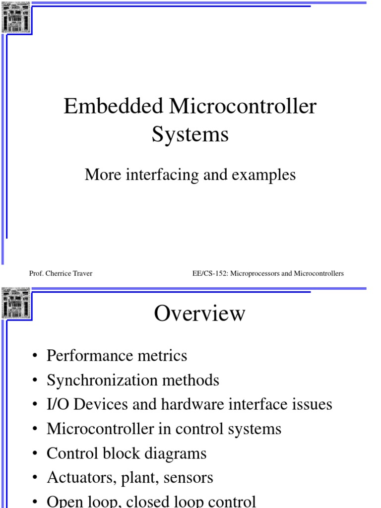 Embedded Microcontrolle Sen& Act | PDF