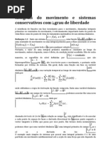 Integrais Do Movimento e Sistemas Conservativos Com