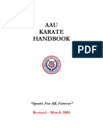 AAU Karate Handbook: "Sports For All, Forever"