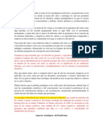 Aspectos Axiológicos  del Positivismo