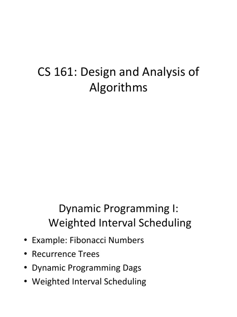 CS 161: Design and Analysis of Algorithms | PDF | Computing | Teaching ...