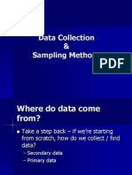 Data Collection & Sampling Methods