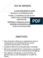 Proyecto Leyes de Mendel, Ciencias Primer Grado