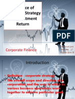 Influence of Corporate Strategy On Investment Return