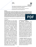 Adsorption of Reactive Dye Using Low Cost Adsorbent: Cocoa (Theobroma Cacao) Shell