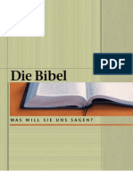 Die Bibel — Was will sie uns sagen?