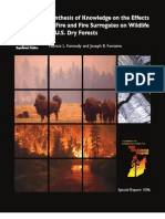 Effects of Fire and Fire Surrogates on Wildlife in U.S. Dry Forests