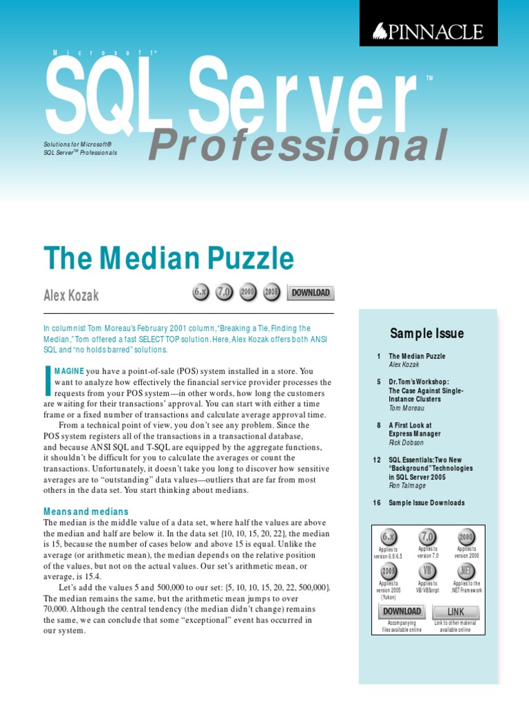 SQL Sample | PDF | Microsoft Sql Server | Databases