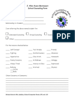 Counseling Referral Form