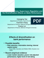 Ownership Structure, Supervisory Regulation and The Diversification Effects On Bank Performance