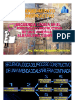 PROCEDIMIENTO CONSTRUCTIVO DE UNA VIVIENDA DE ALBAÑILERIA CONFINADA -  ING. GENARO DELGADO C.