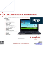 Netbook Acer Aod270-1838