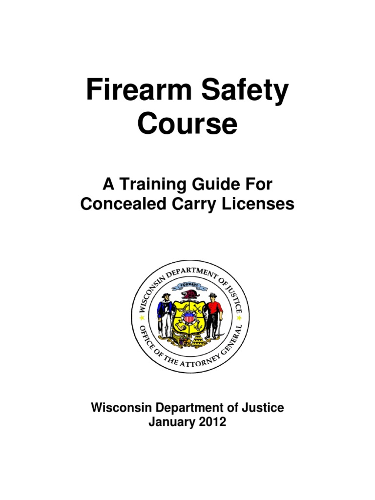 Firearms Safety Course Revolver Handgun