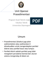 Unit Operasi Prasedimentasi