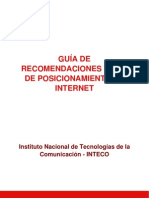 Guia de Recomendaciones SEO de Posicionamiento en Internet 2009
