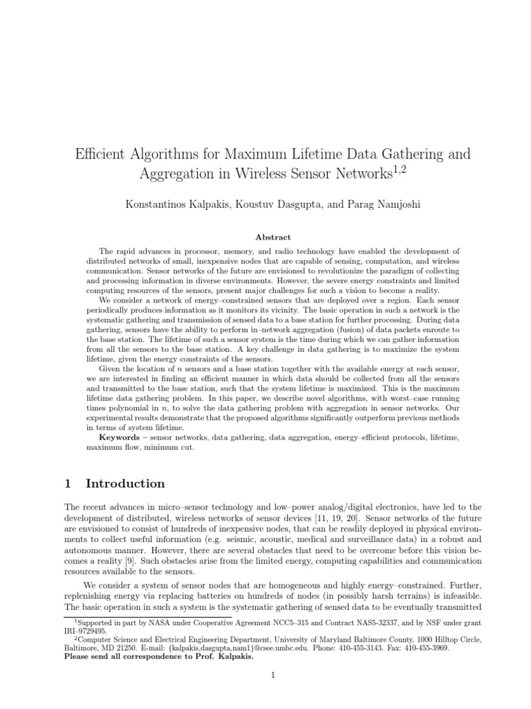 Efficient Algorithms For Maximum Lifetime Data Gathering and ...