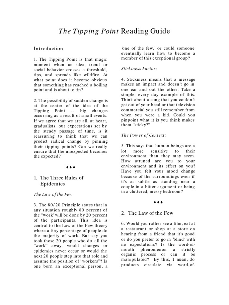 Tipping Point Guide | PDF