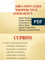 Abordarea Educatiei Din Perspectiva Axiologica