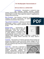 AA Lecture Series 2a L7 8 Materials Characterisation Metallography