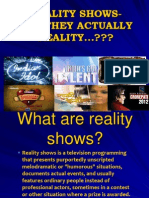 Reality Shows-Are They Actually REALITY ???