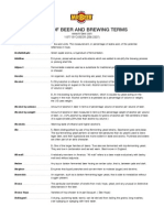 Index of Beer and Brewing Terms